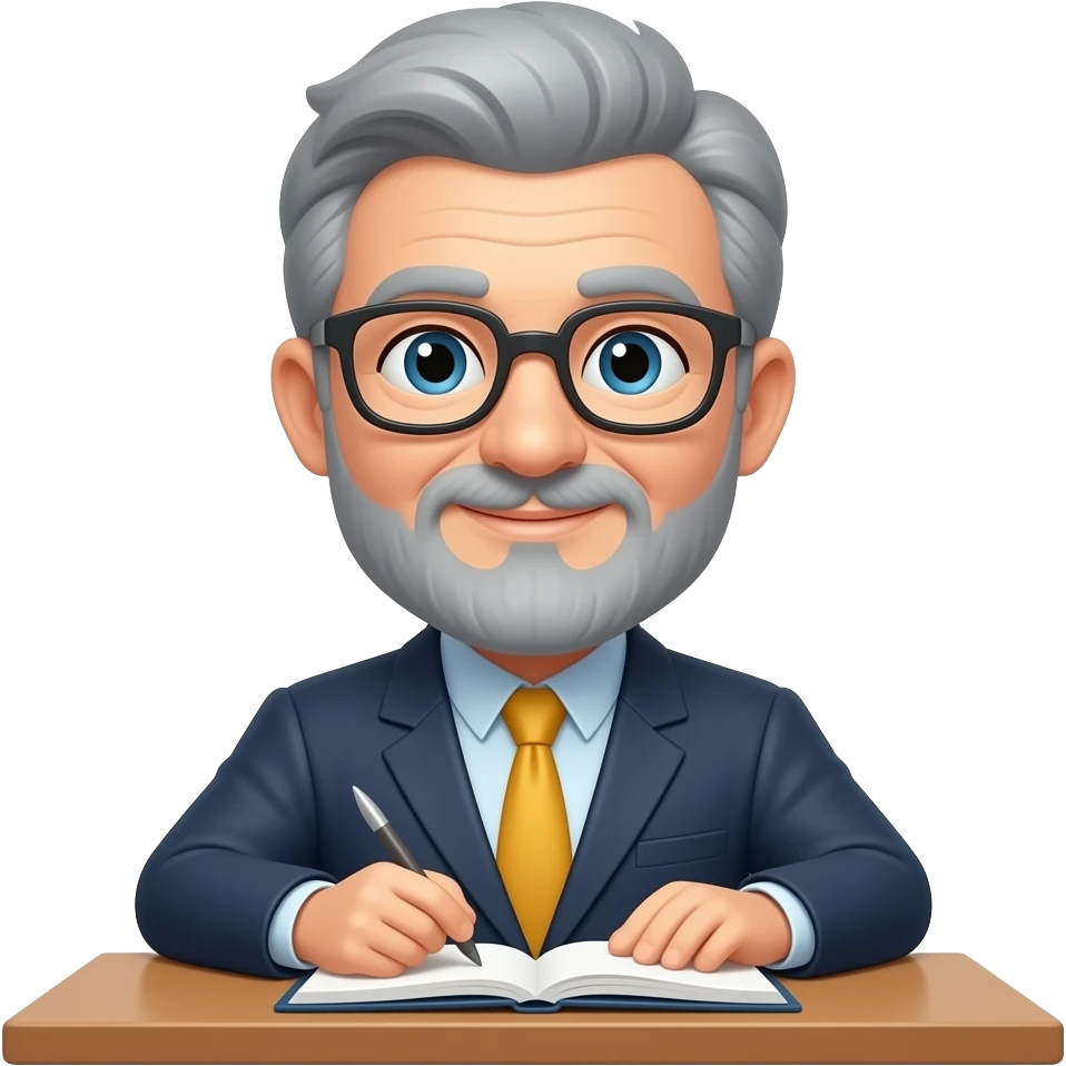 Profesor enseñando emoji