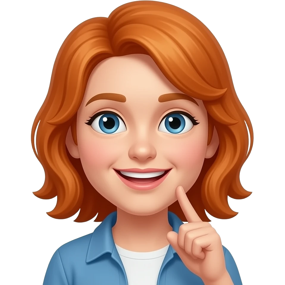 talking ginger emoji