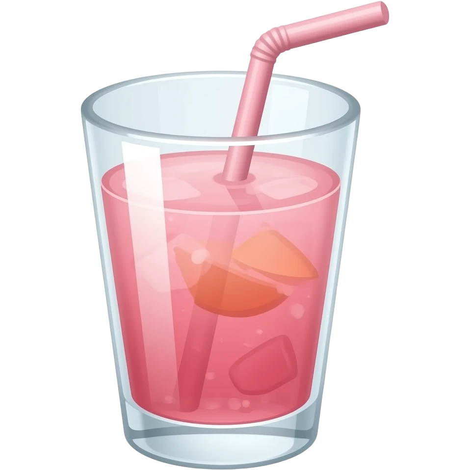 Pink drink emoji