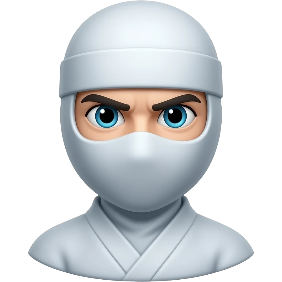 Ninja blanco emoji