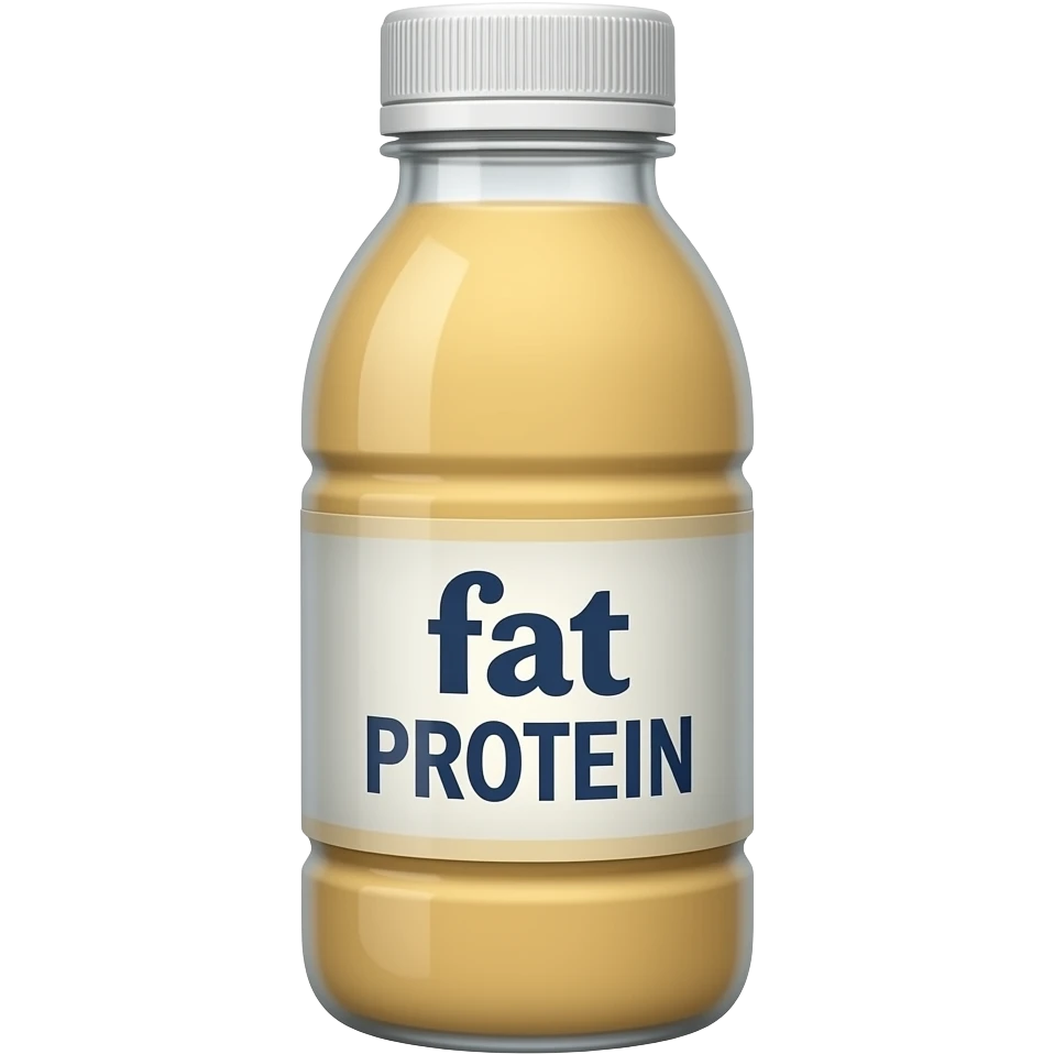 protein bottled drink low fat emoji