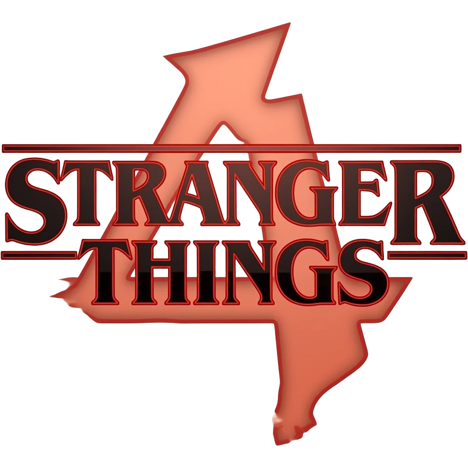 Serials "Stranger Things" logo emoji