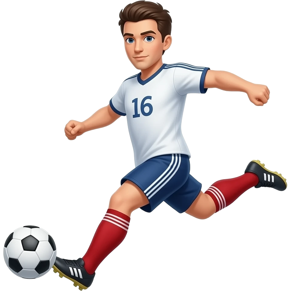SOCCER PLAYER KICKING BALL emoji