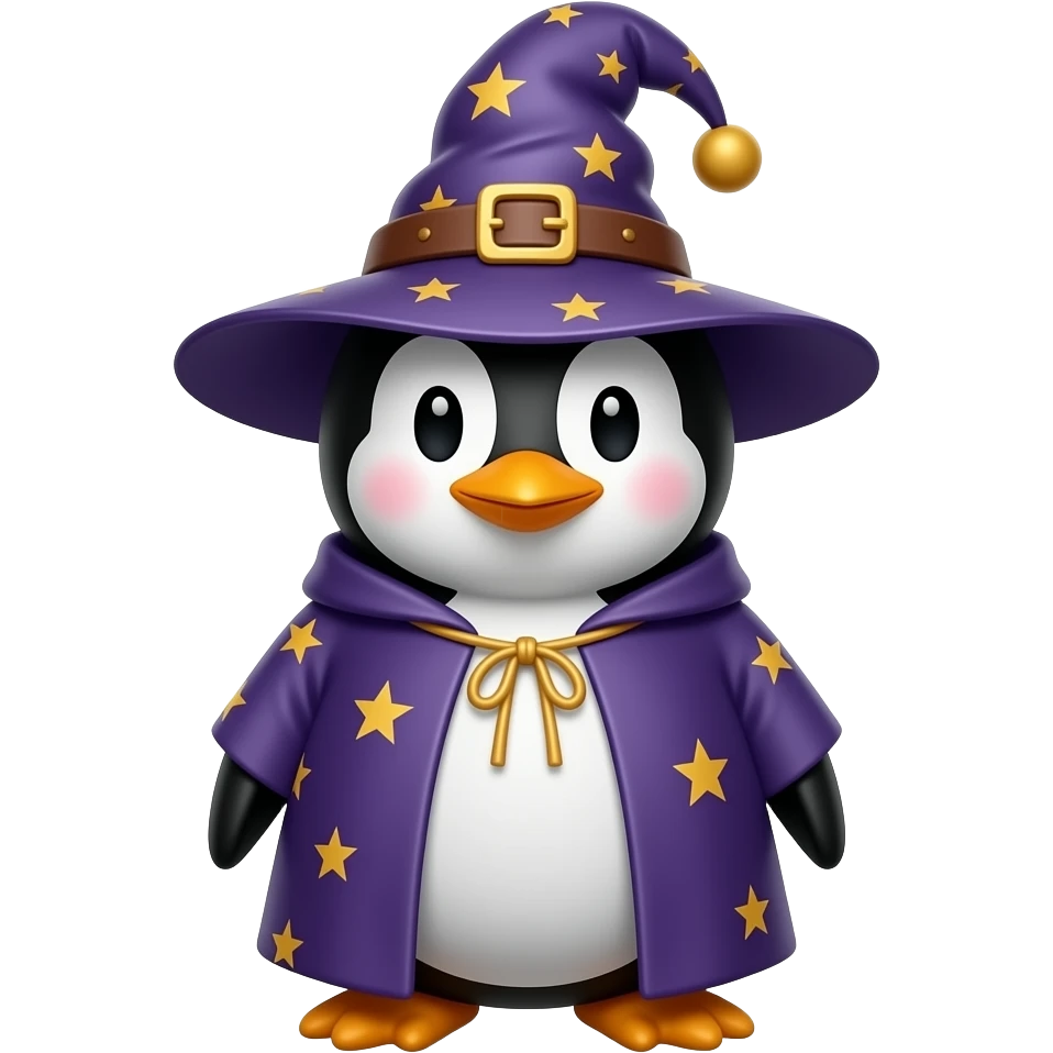 Penguin Wizard emoji