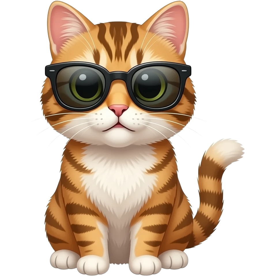 Cat wearing sunglasses emoji