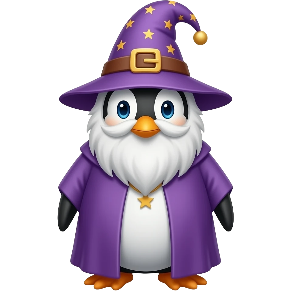 Penguin Wizard emoji