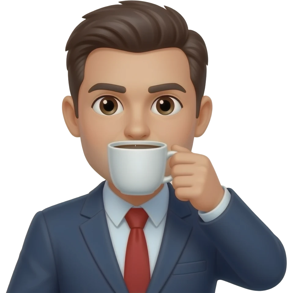 I drink coffee emoji