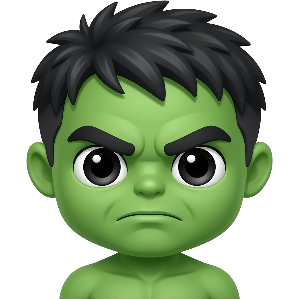 Chibi hulk emoji