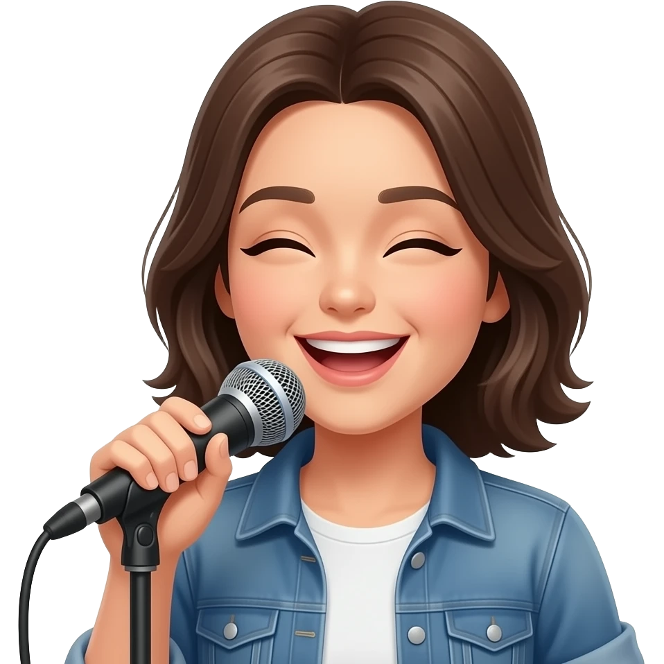 SINGING emoji