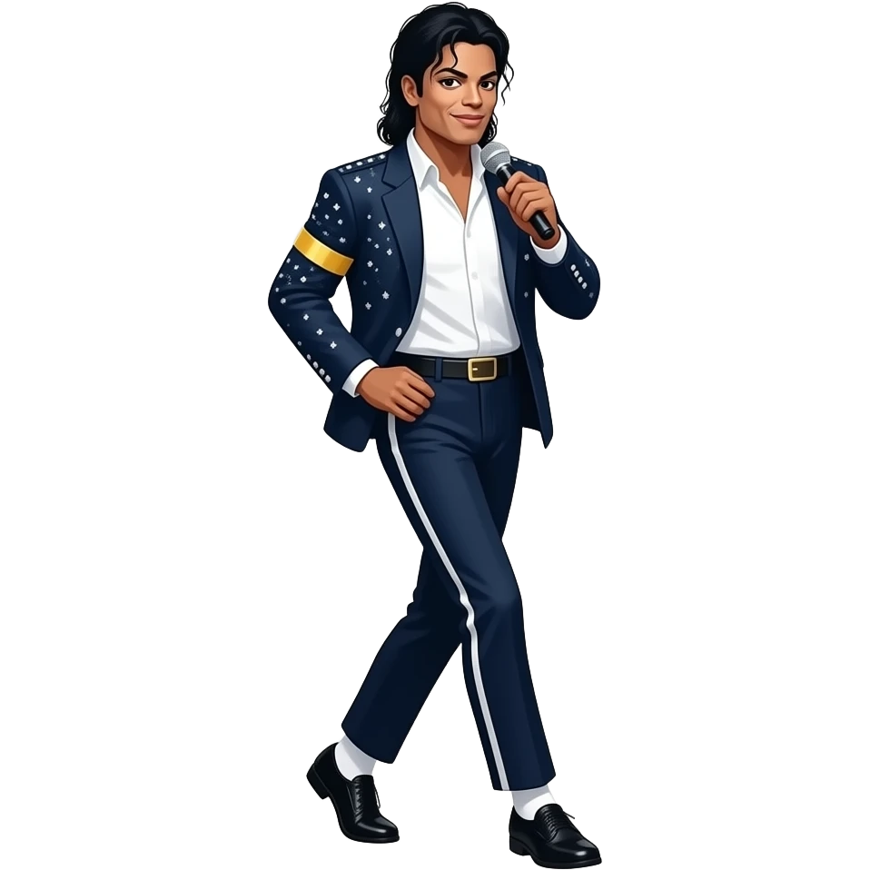 Michael Jackson doing moon walk emoji