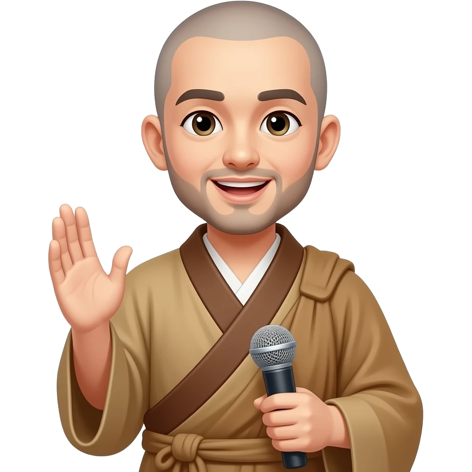 8. The Motivational Monk    Zen spiritual wake-up guru. emoji