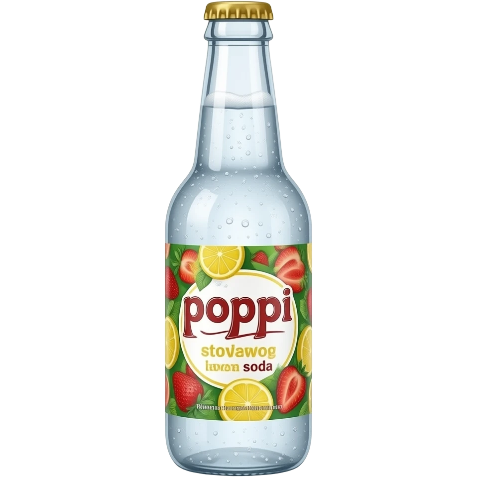 poppi probiotic soda strawberry lemon emoji