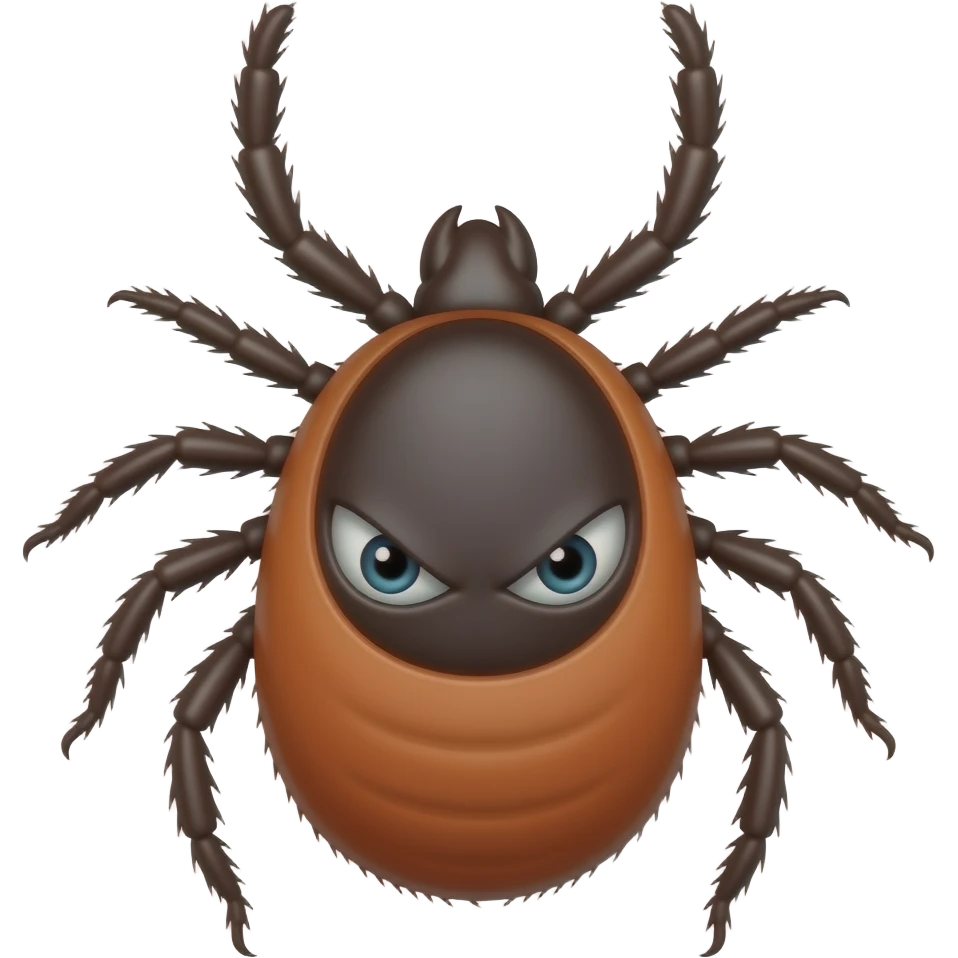 tick insect evil looking emoji