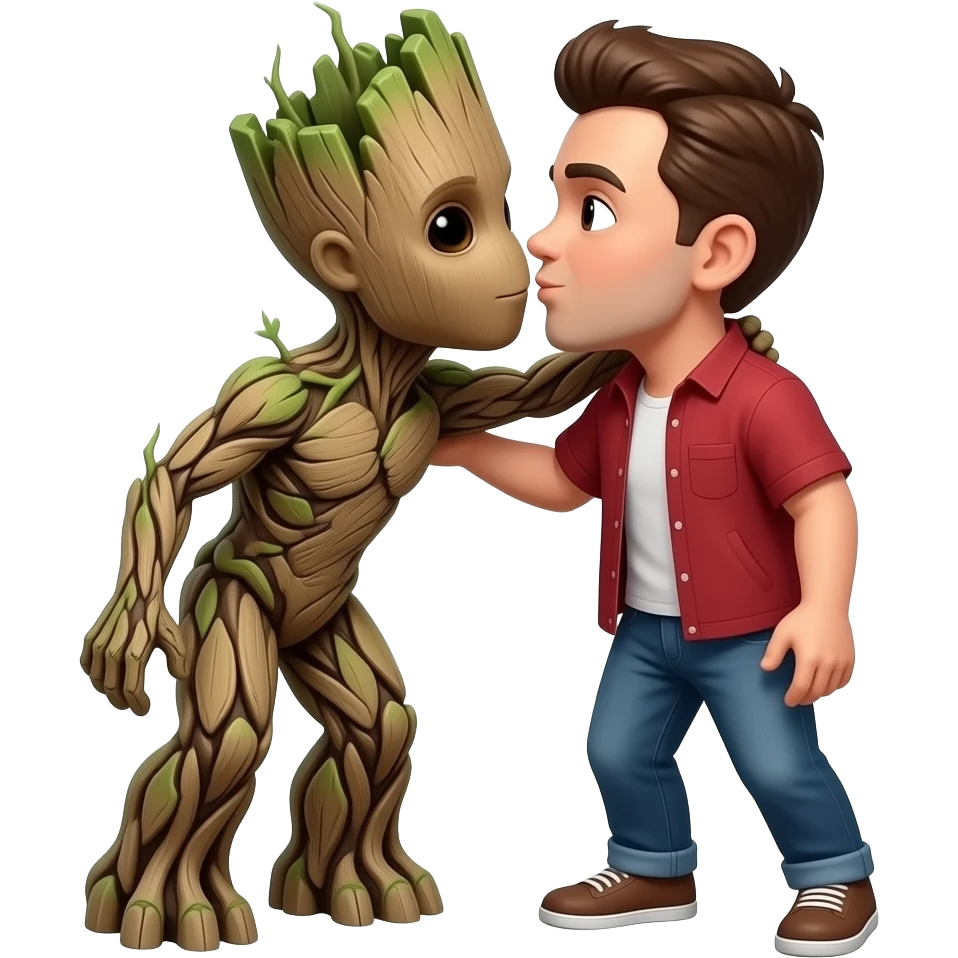 groot kiss emoji