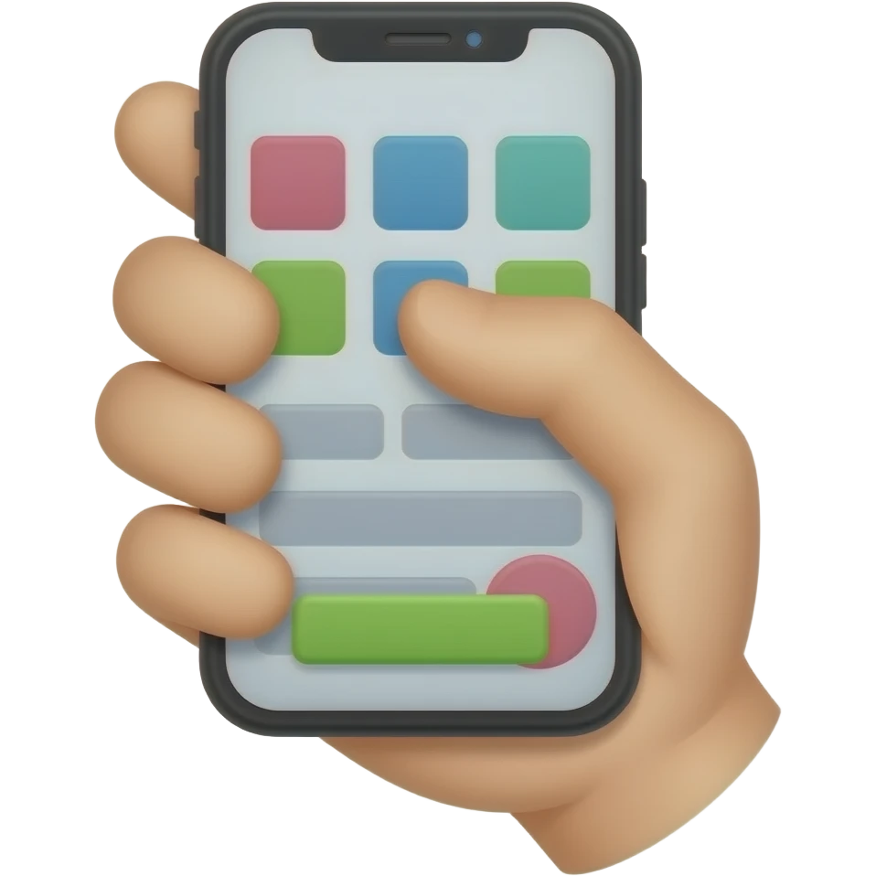 phone in hand emoji