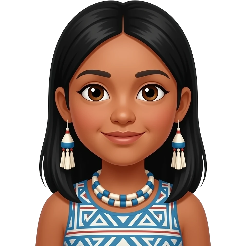 una noia de la tribu embera drua emoji