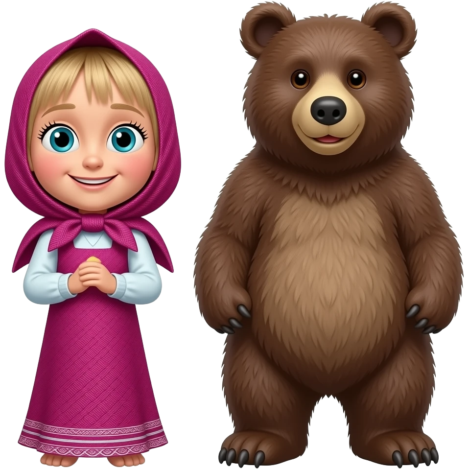 Маша и медведь emoji
