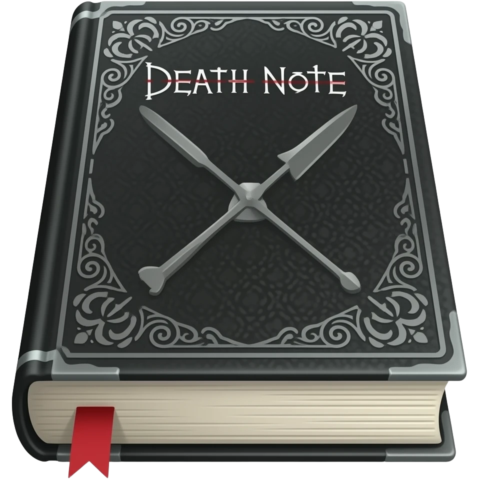 Death note book emoji emoji