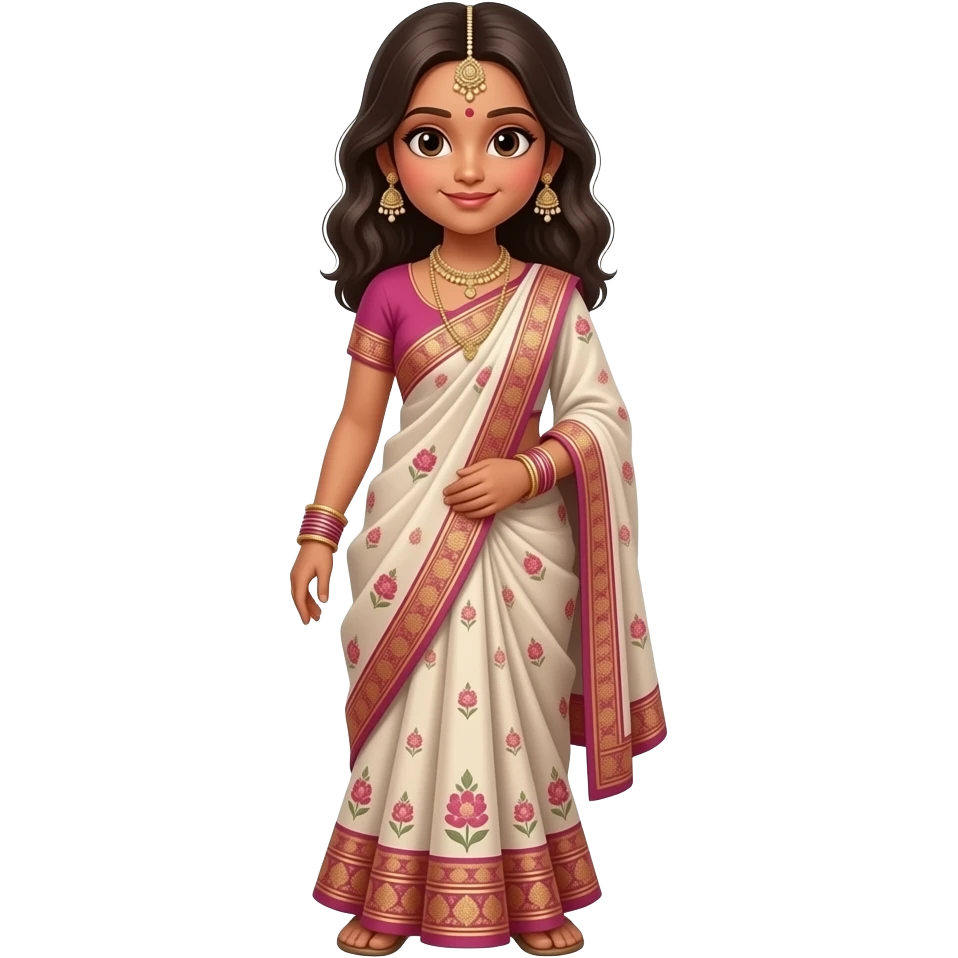 Indian girl full body emoji