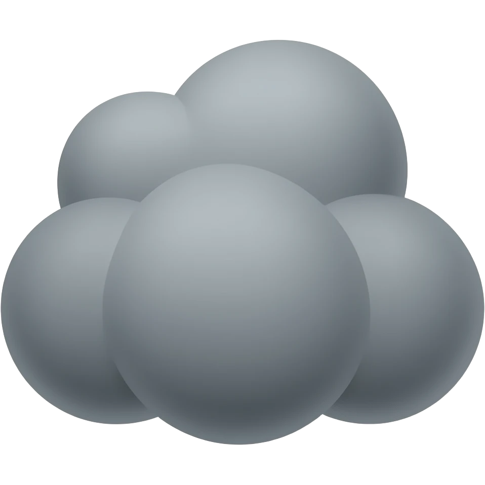 Dark cloud emoji