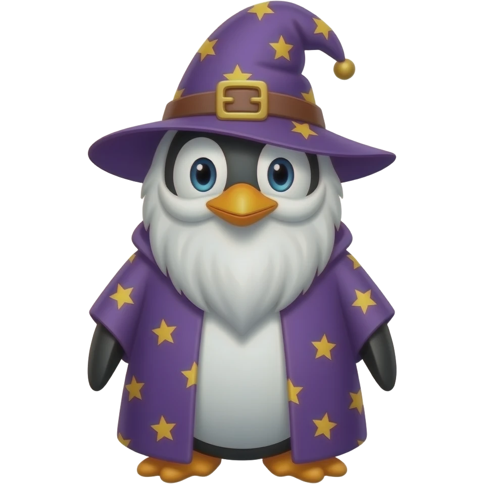 Penguin Wizard emoji