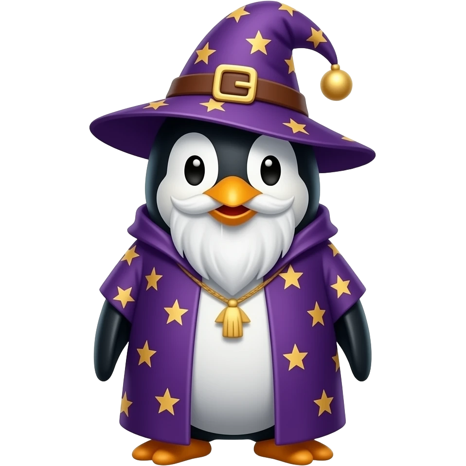 Penguin Wizard emoji