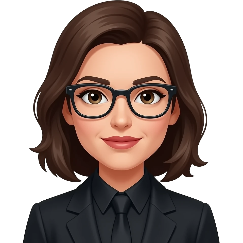 🕵🏻‍♀️gafas negros, ropa negra emoji