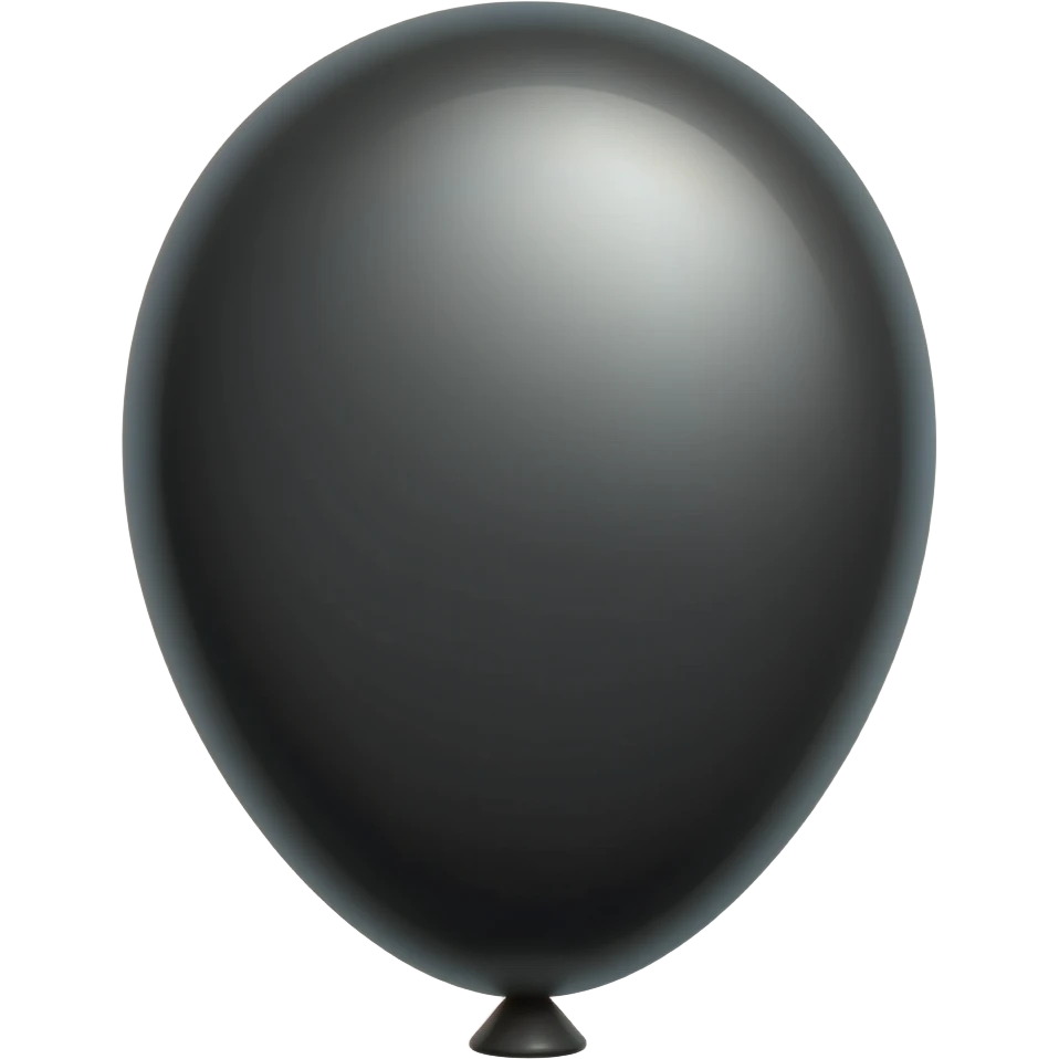 Black balloon emoji