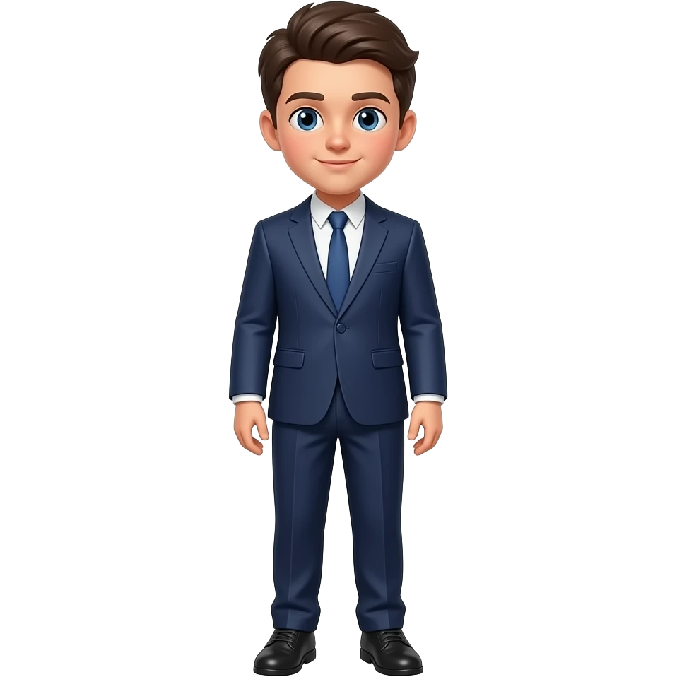 a boy in a formal outfit full body emoji