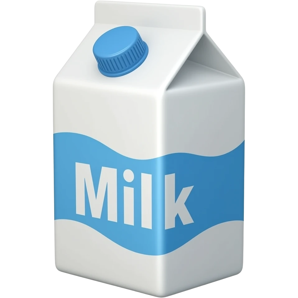 low fat milk emoji