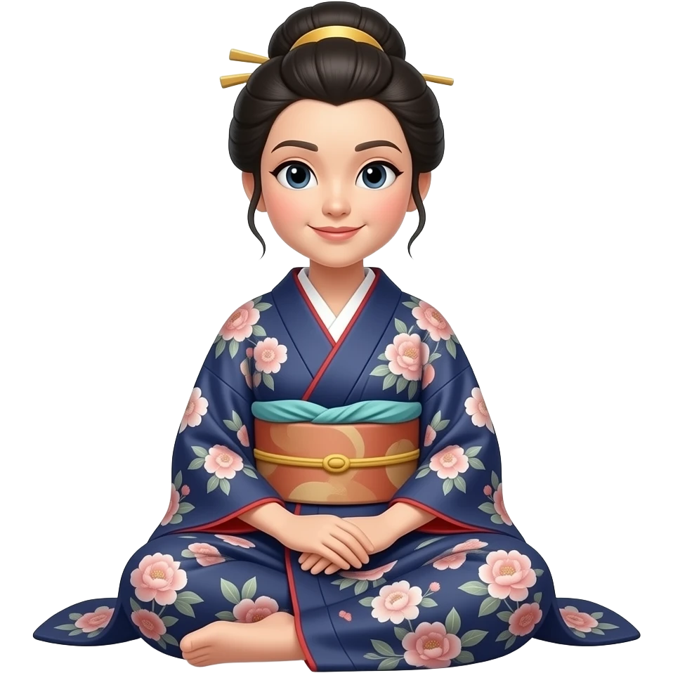 japan style of sitting. woman sitting comfortably. her legs under the glutes. not the turkish style of sitting. you actually generated turkish style of sitting. make her legs lie under her body. not on the sides emoji