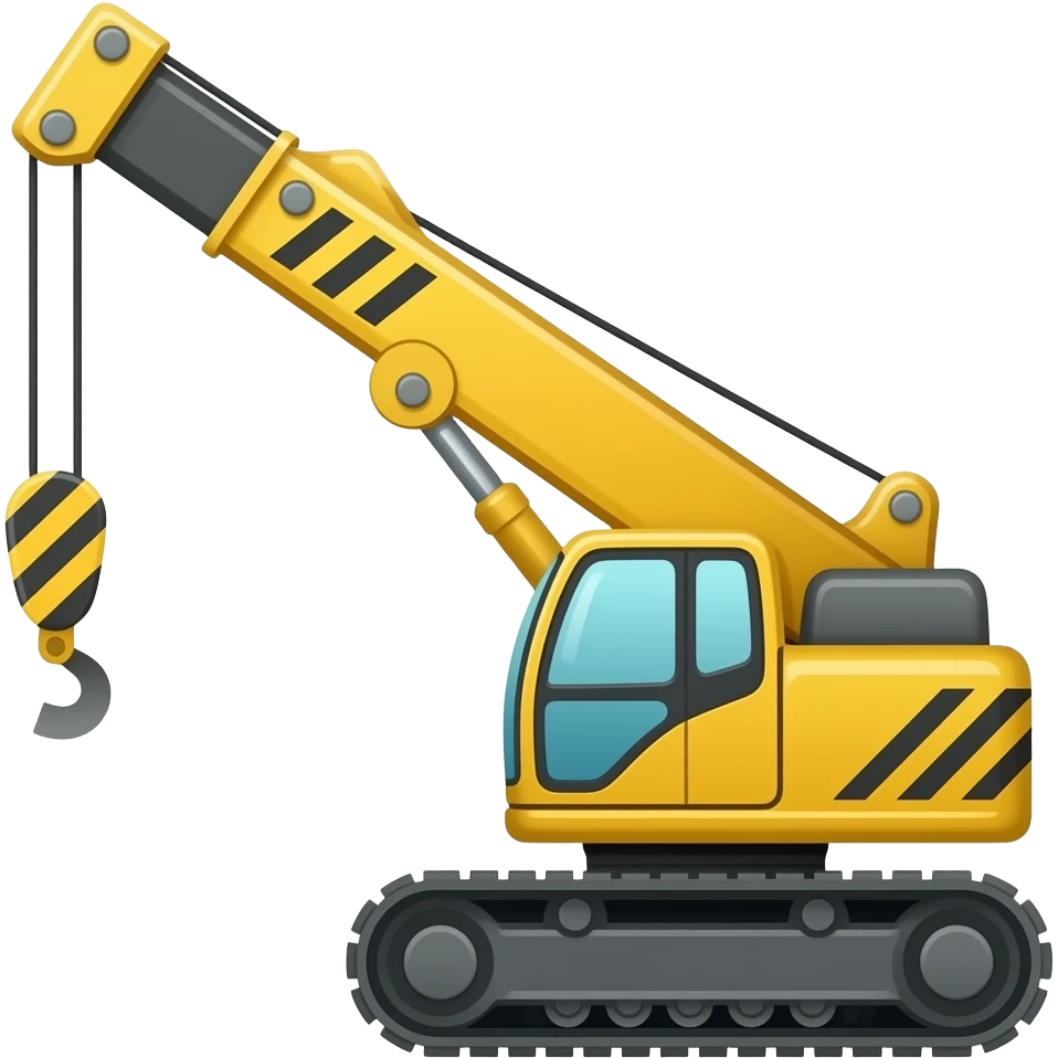 Crawler crane emoji