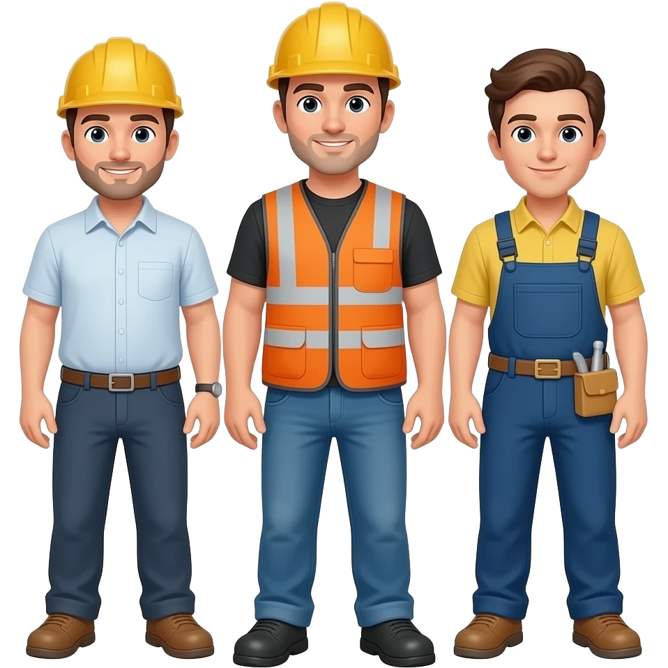 3 workers together emoji