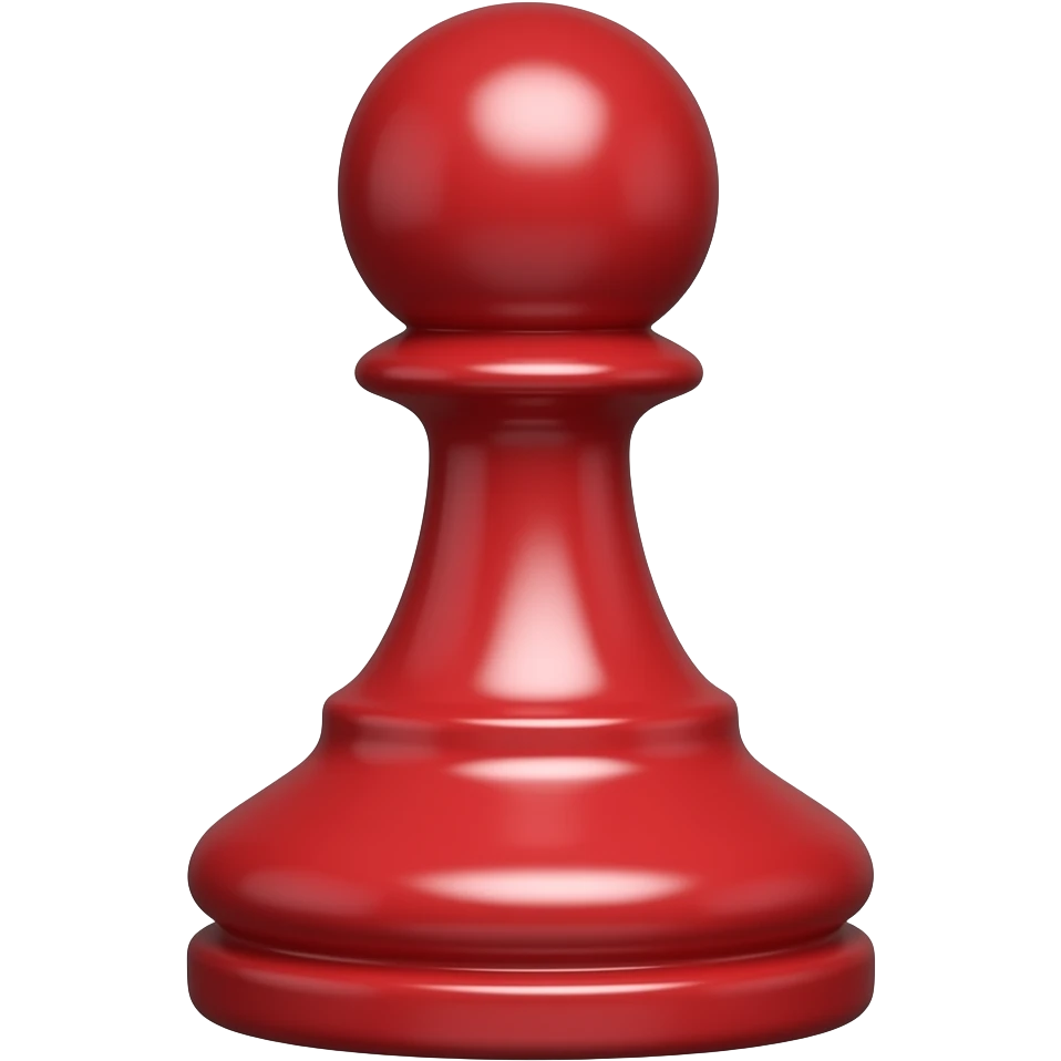 Red pawn emoji
