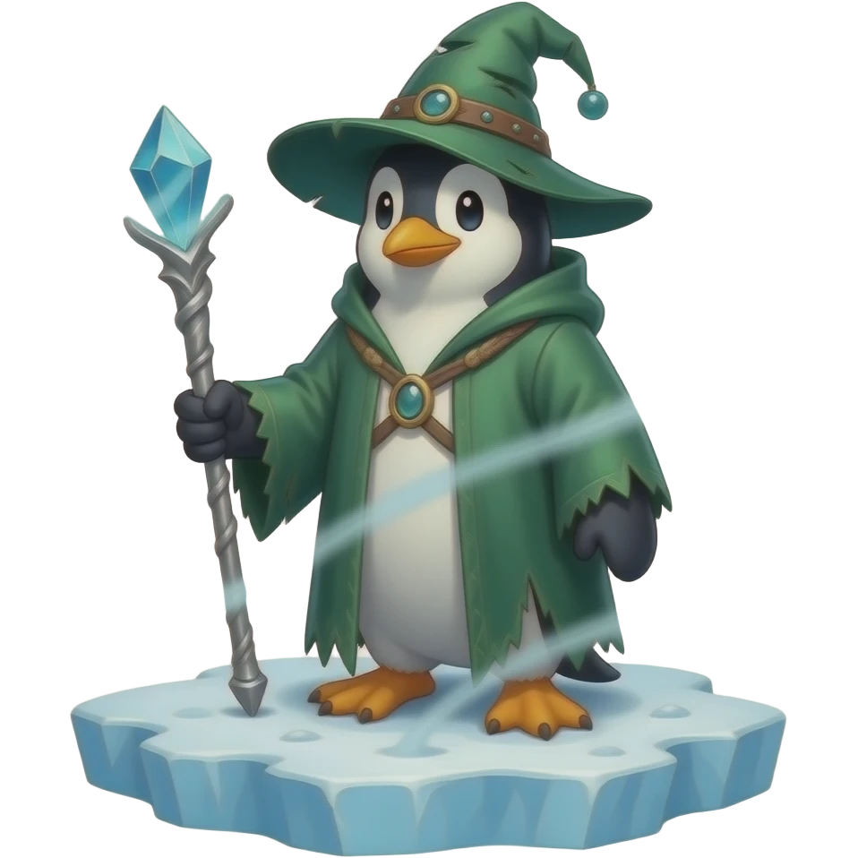 Penguin Wizard emoji