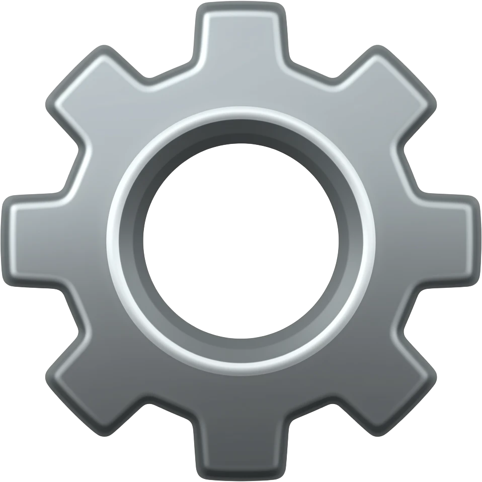 Settings Gear emoji