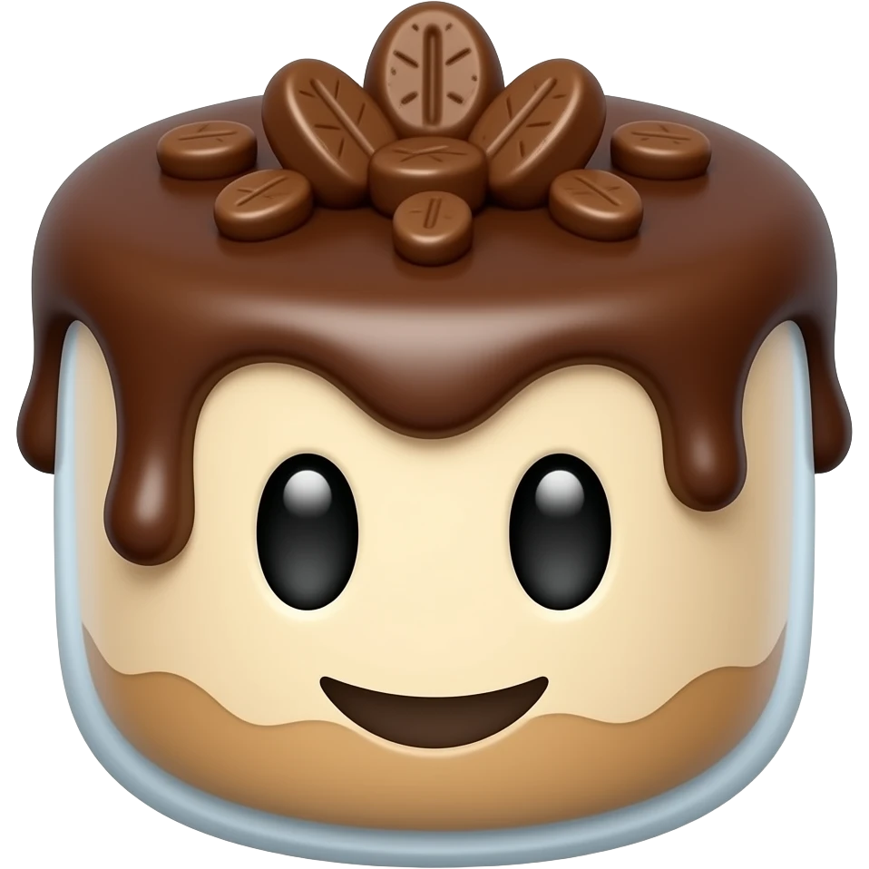 Un tiramisu au café taille des emoji petit emoji
