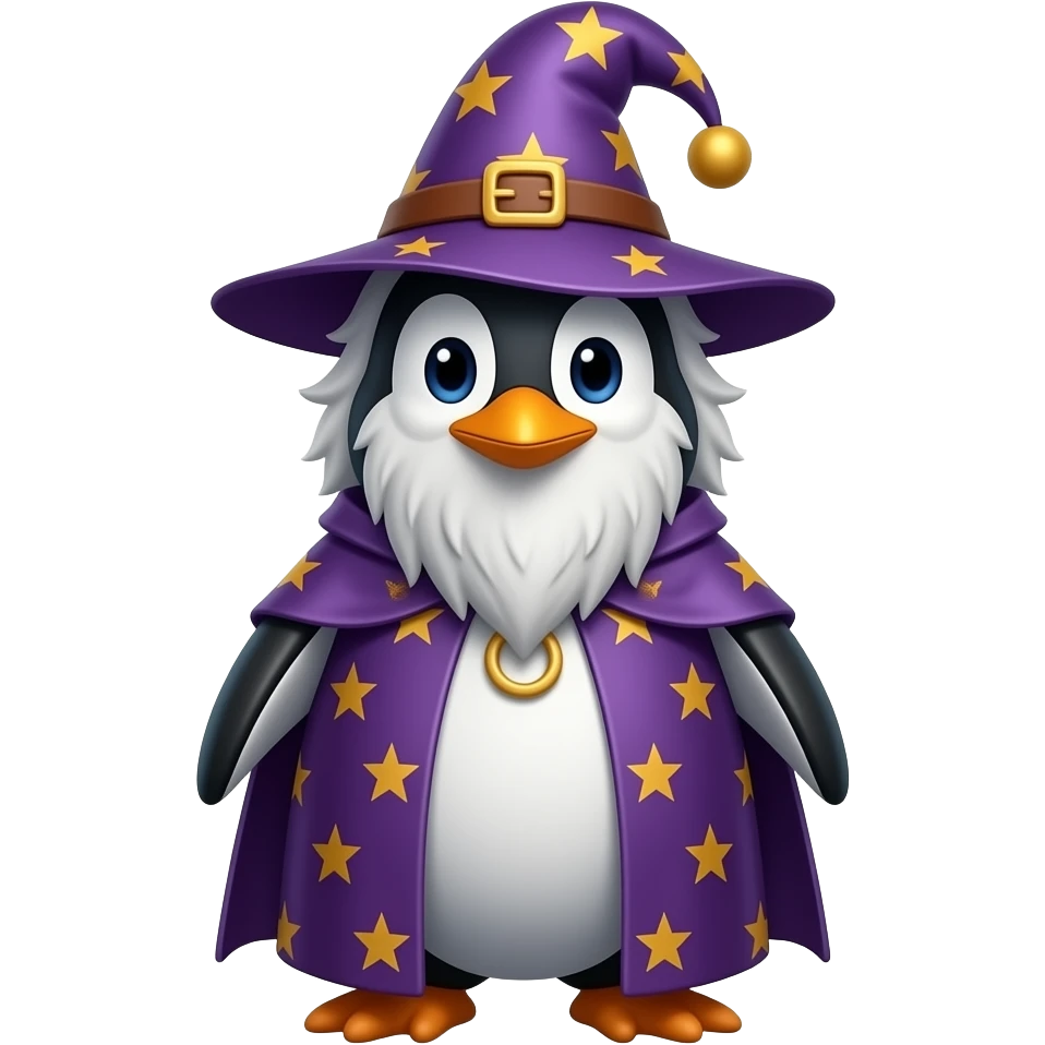Penguin Wizard emoji