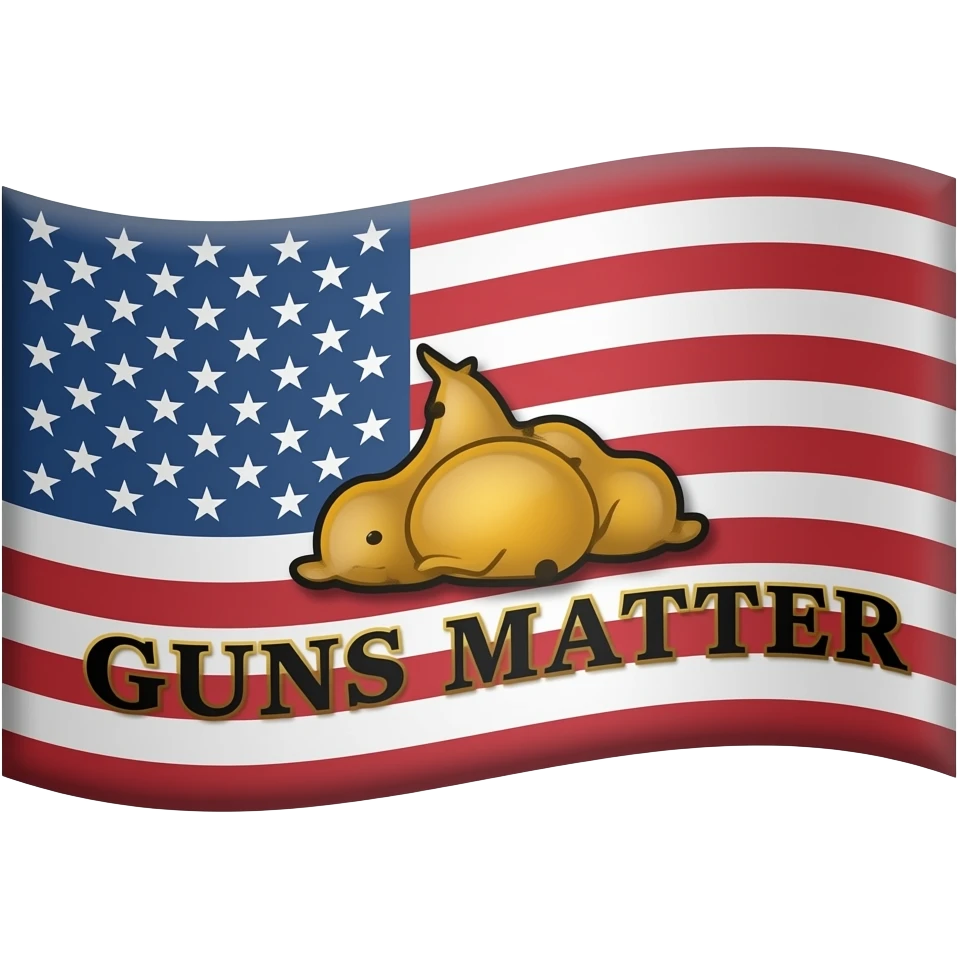 Black Guns Matter flag emoji