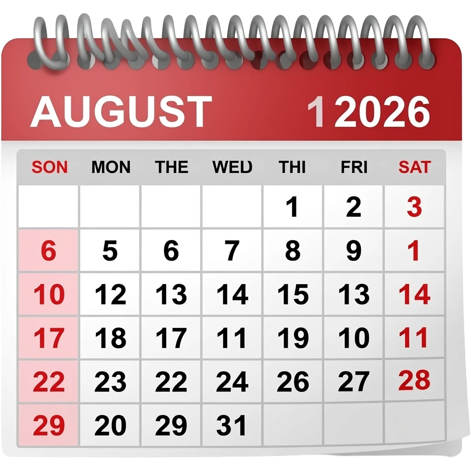 August 1 2026 emoji