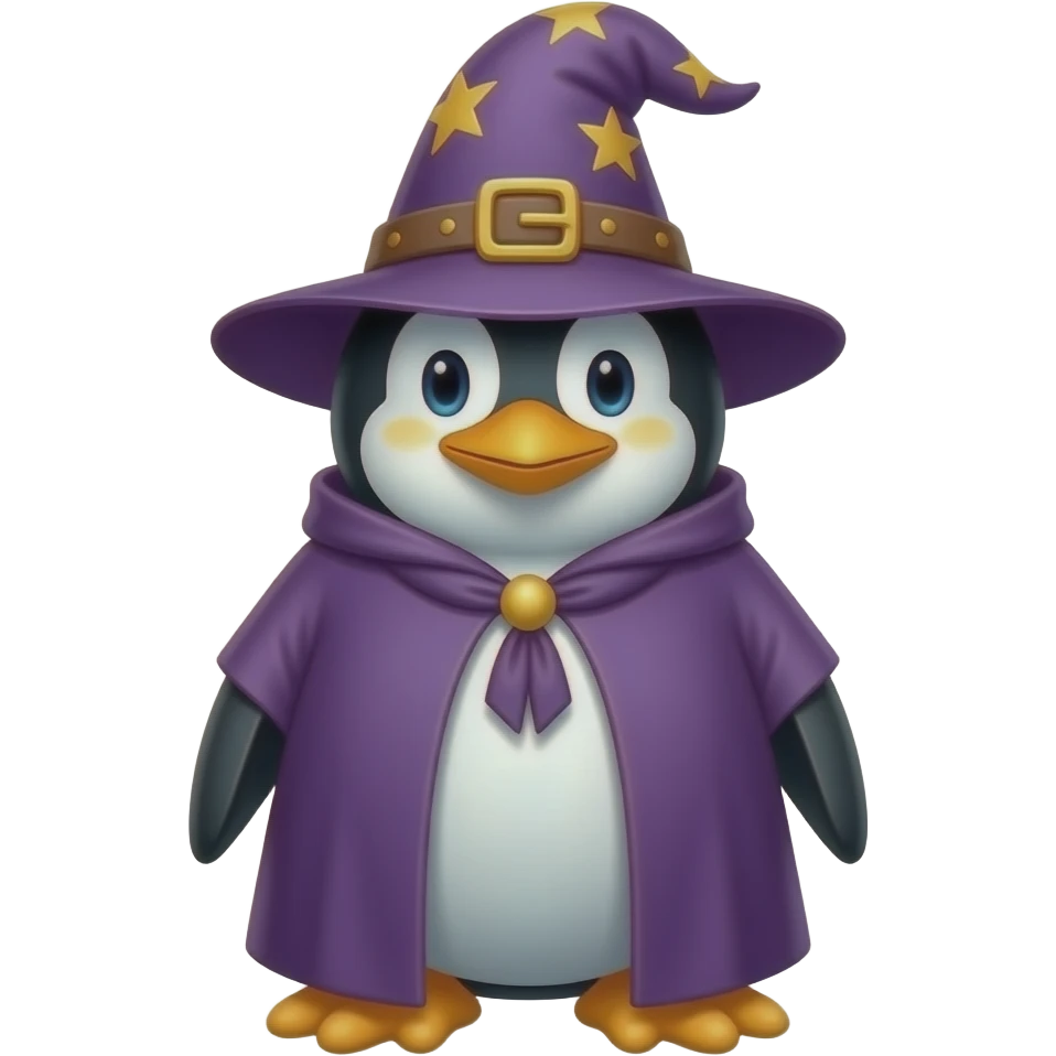 Penguin Wizard emoji