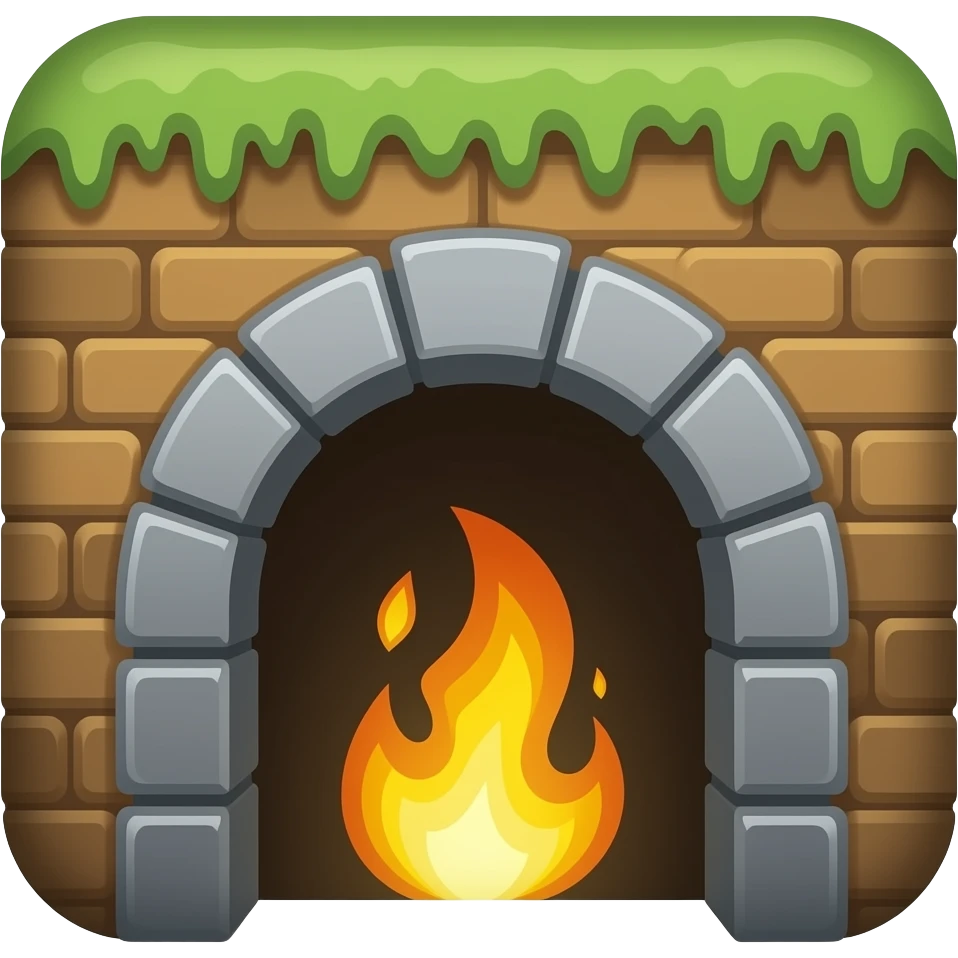 Mines entrance  emoji tile for video game emoji