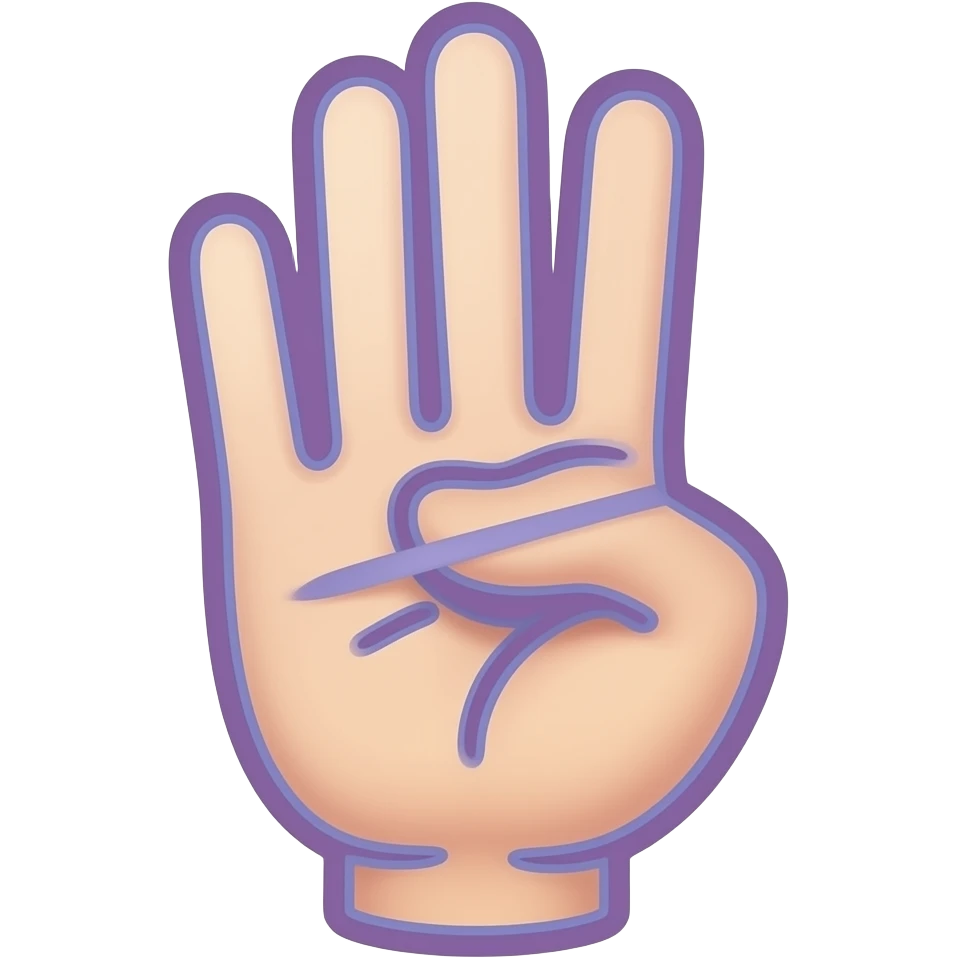 hand signs using hollow purple emoji