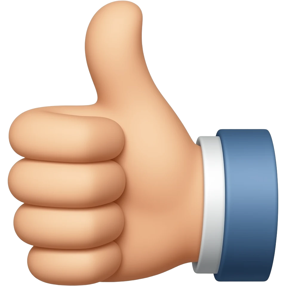 Thumbs up sarcasm emoji