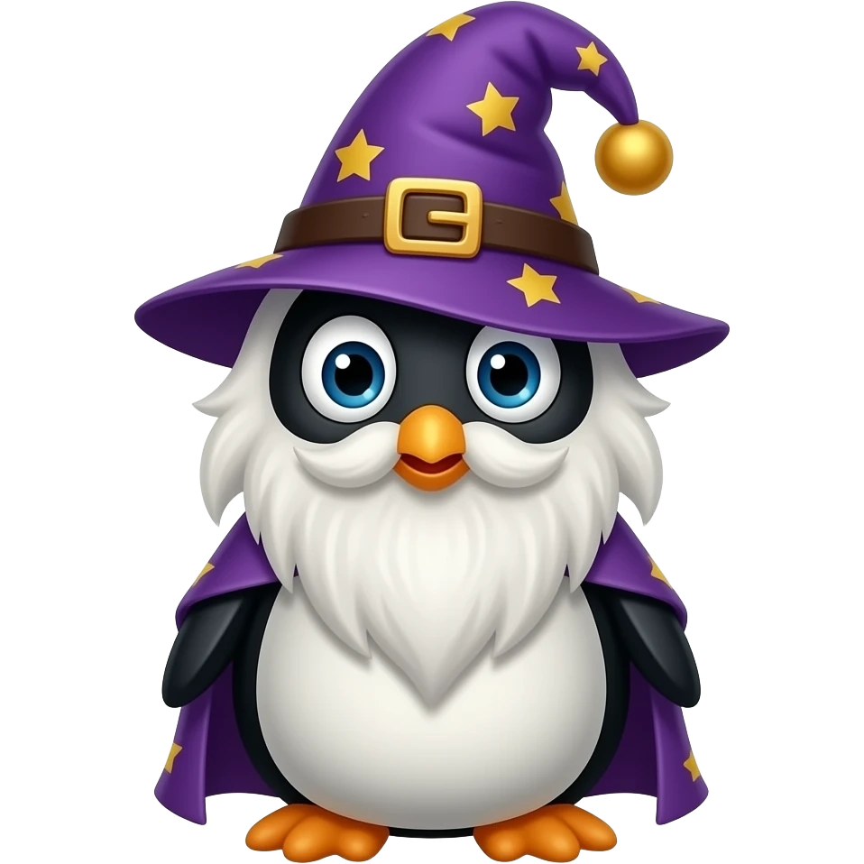 Penguin Wizard emoji