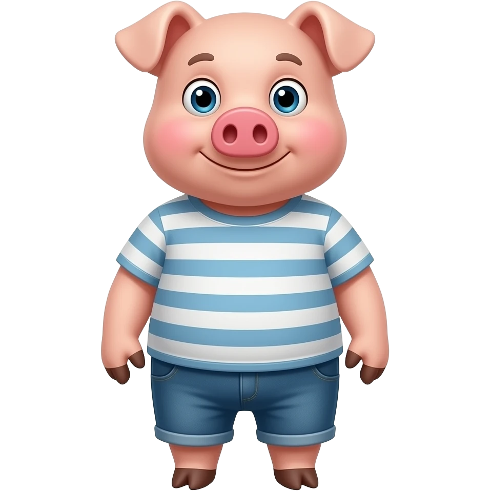 Daddy pig without clothes emoji