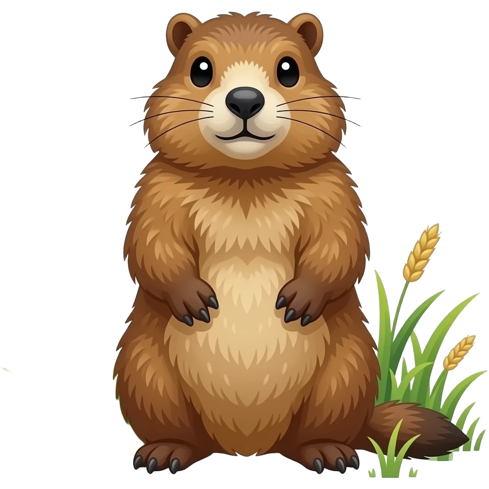 Marmot in a field emoji
