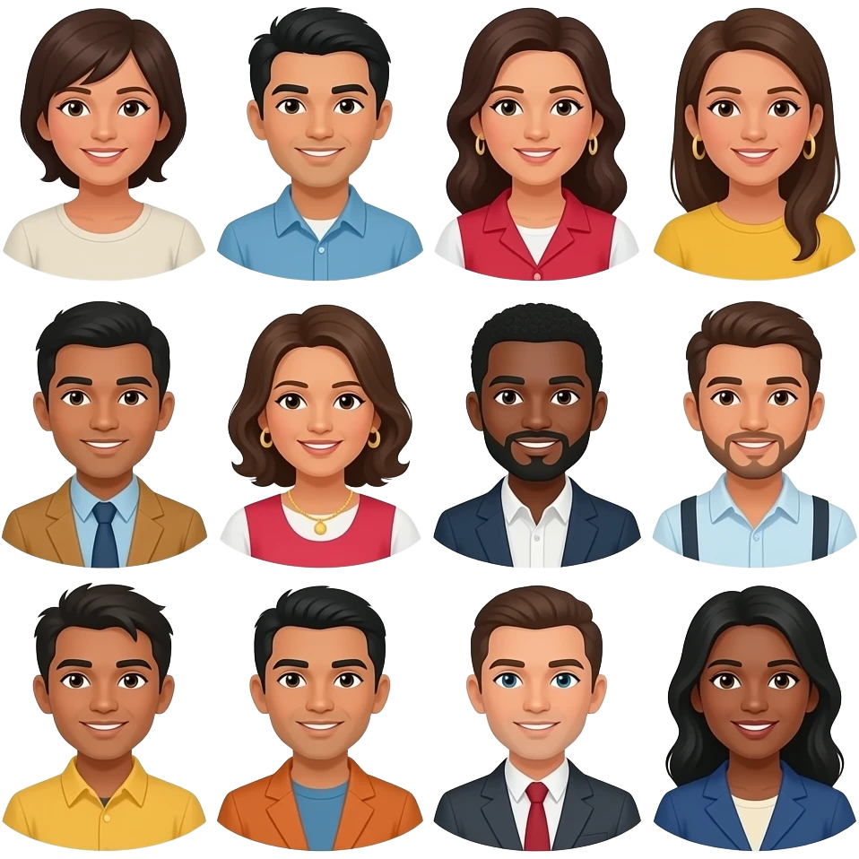 varios imigrantes emoji