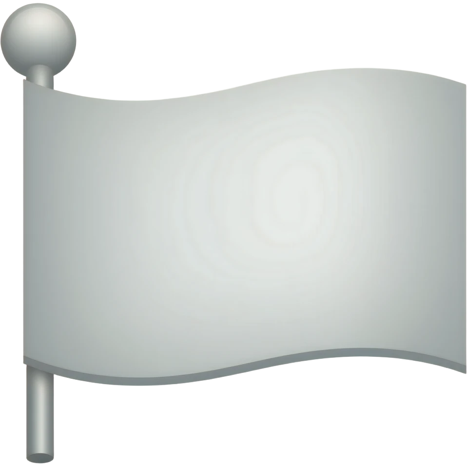 White flag with round pushpin emoji