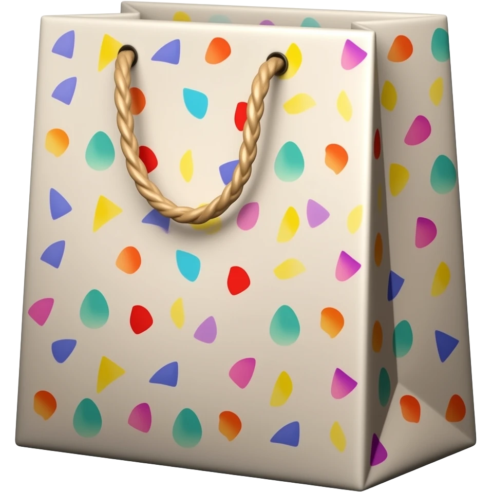 birthday gift bag emoji
